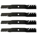 Set of 4 Toothed Mulching Lawn Mower Blades for John Deere (Replaces M170639)