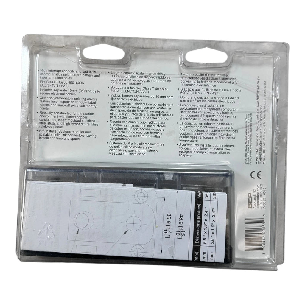 Class T Fuseholder 450-600A 50V for BEP 778-T2S-600