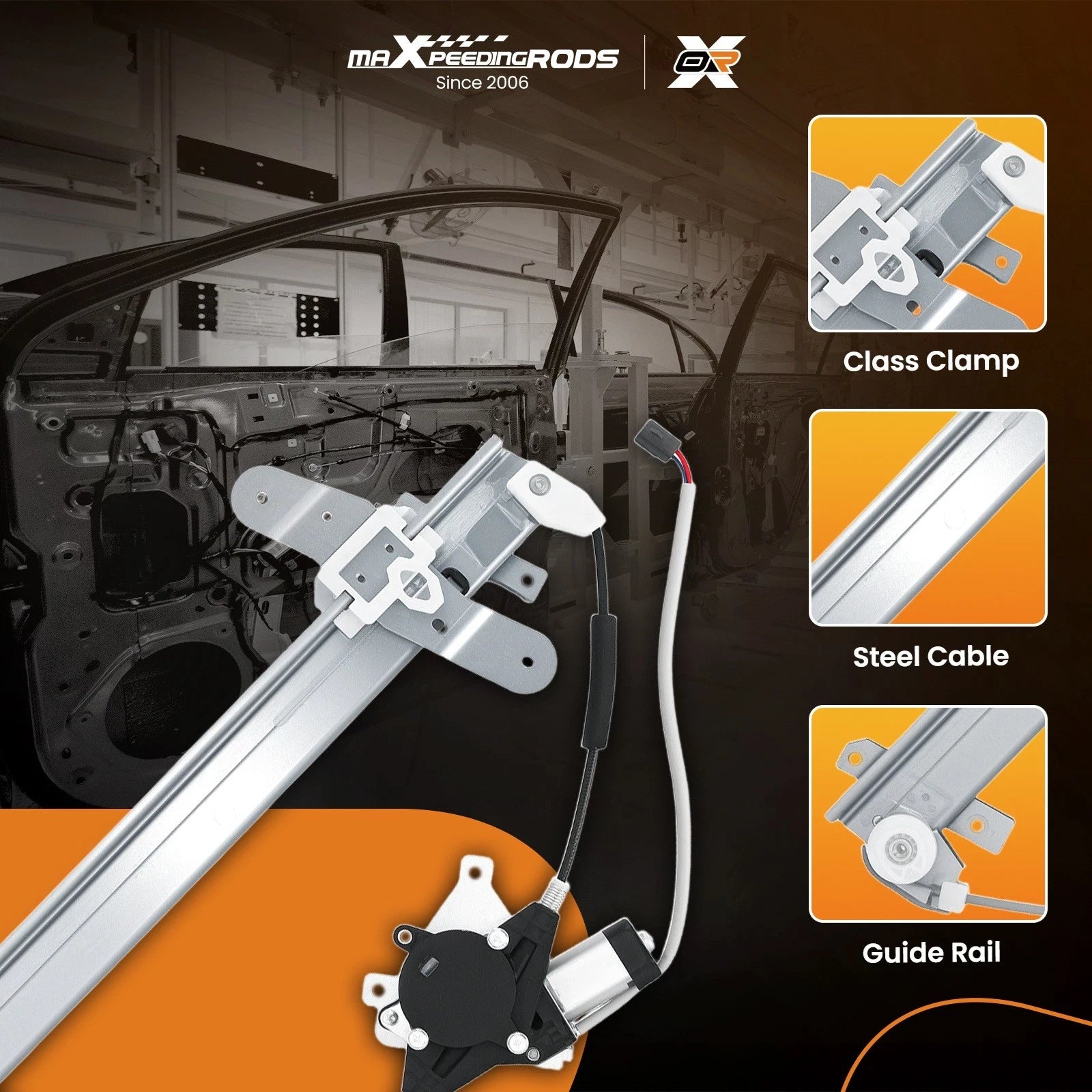 Front Left LH Window Regulator & Motor Assembly for Ford Crown Victoria (1992–2011)