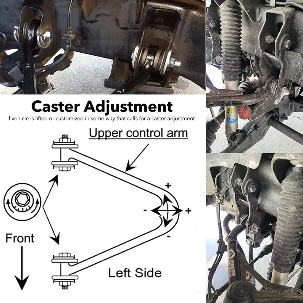 Front Upper Control Arm Alignment Camber Bolt Kit for Chevrolet Suburban Tahoe (2007–2014)