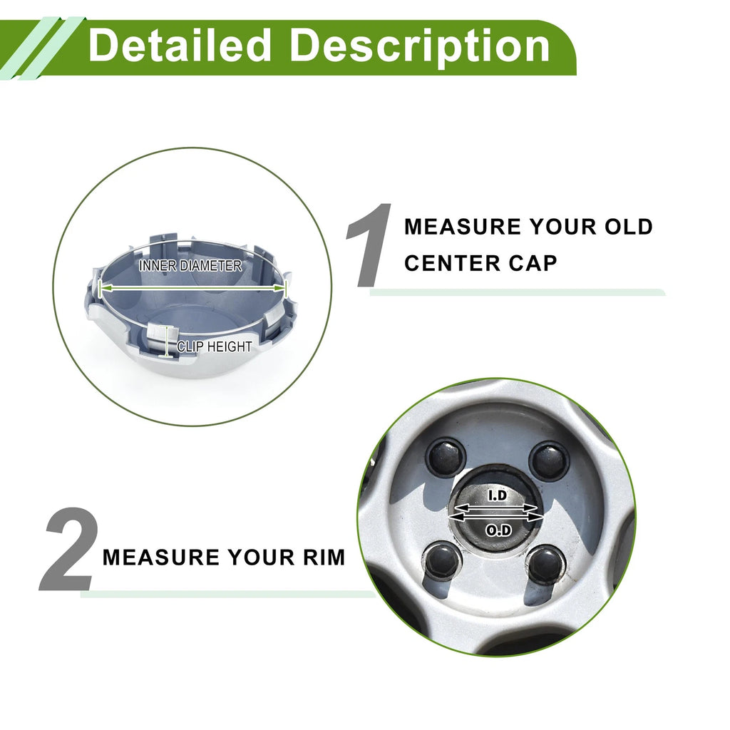 Wheel Center Caps No.4260360650 for Lexus LX470 (2005–2007) Silver Tone
