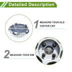 Wheel Center Caps No.4260360650 for Lexus LX470 (2005–2007) Silver Tone