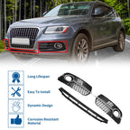 Set of 1 Front Lower Bumper Grille for Audi Q5 (2017) No. 8R0807681S Black