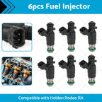 6X Fuel Injectors for Holden Rodeo (2003–2006) FBJC100 6VE1 3.5L V6