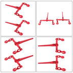 Set of 2 Tie Down Chain Load Binders for Securing 5/16" - 3/8" Chains