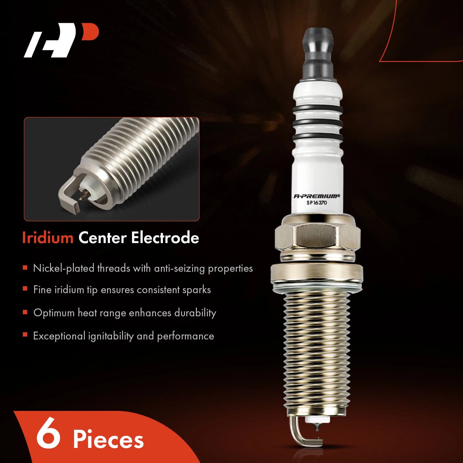 6x Iridium Platinum Spark Plugs for Kia Optima (2006–2010) Hyundai Santa Fe