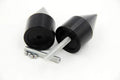 Black Spike Bar Ends for Suzuki GSXR 600 (1992–2013)