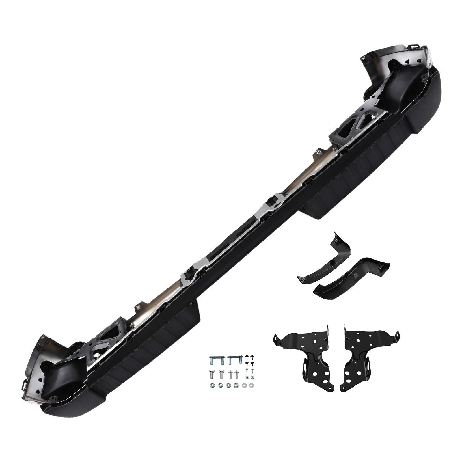 Rear Bumper Assembly Chrome Steel for Silverado 1500 (2014–2018) GM1103176