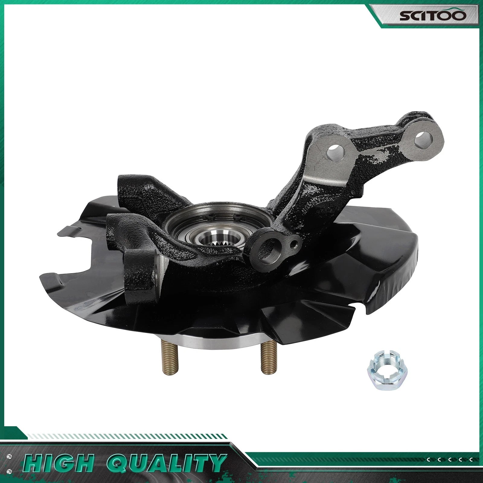 Front Right Steering Knuckle & Wheel Bearing Hub for Hyundai Accent (2006–2011)