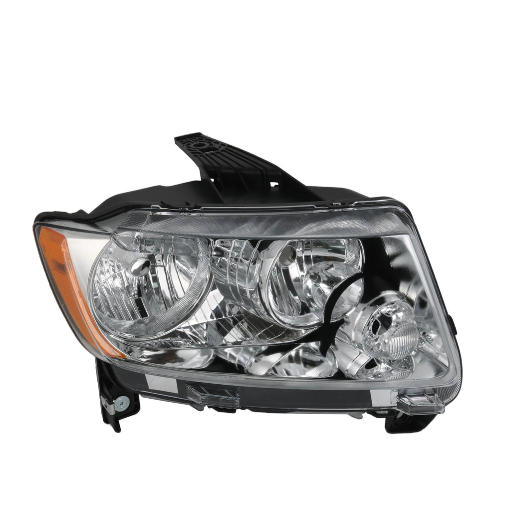 Pair Headlight Assembly for Jeep Grand Cherokee (2011-2013) & Compass (2011-2017) Chrome
