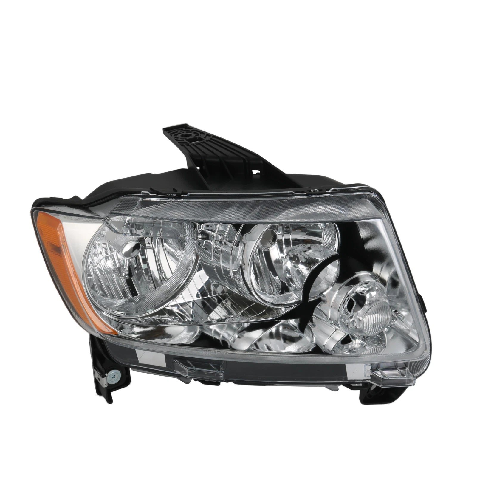 Pair Headlight Assembly for Jeep Grand Cherokee (2011-2013) & Compass (2011-2017) Chrome