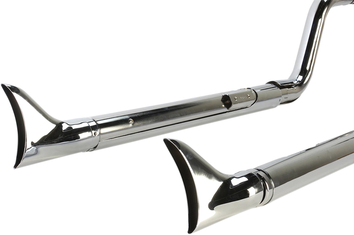 Cobra True Dual Fishtail Exhaust for Harley Softail (2007–2011)
