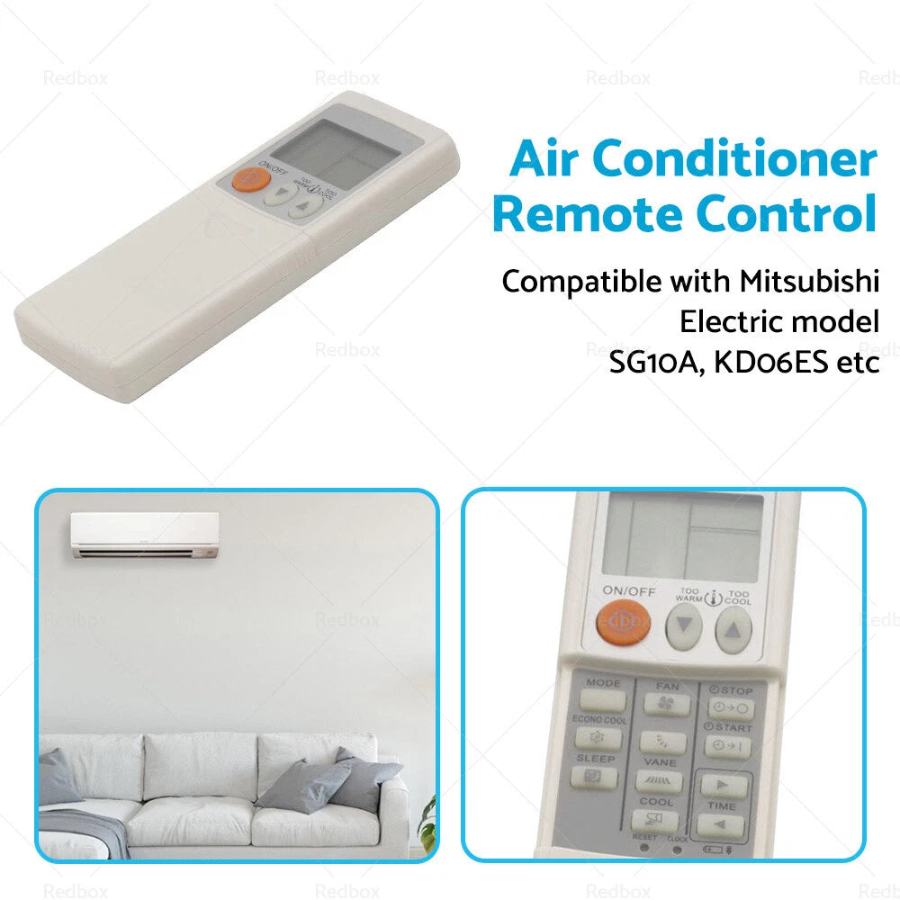 Electric Air Conditioner Remote Control for Mitsubishi SG10A