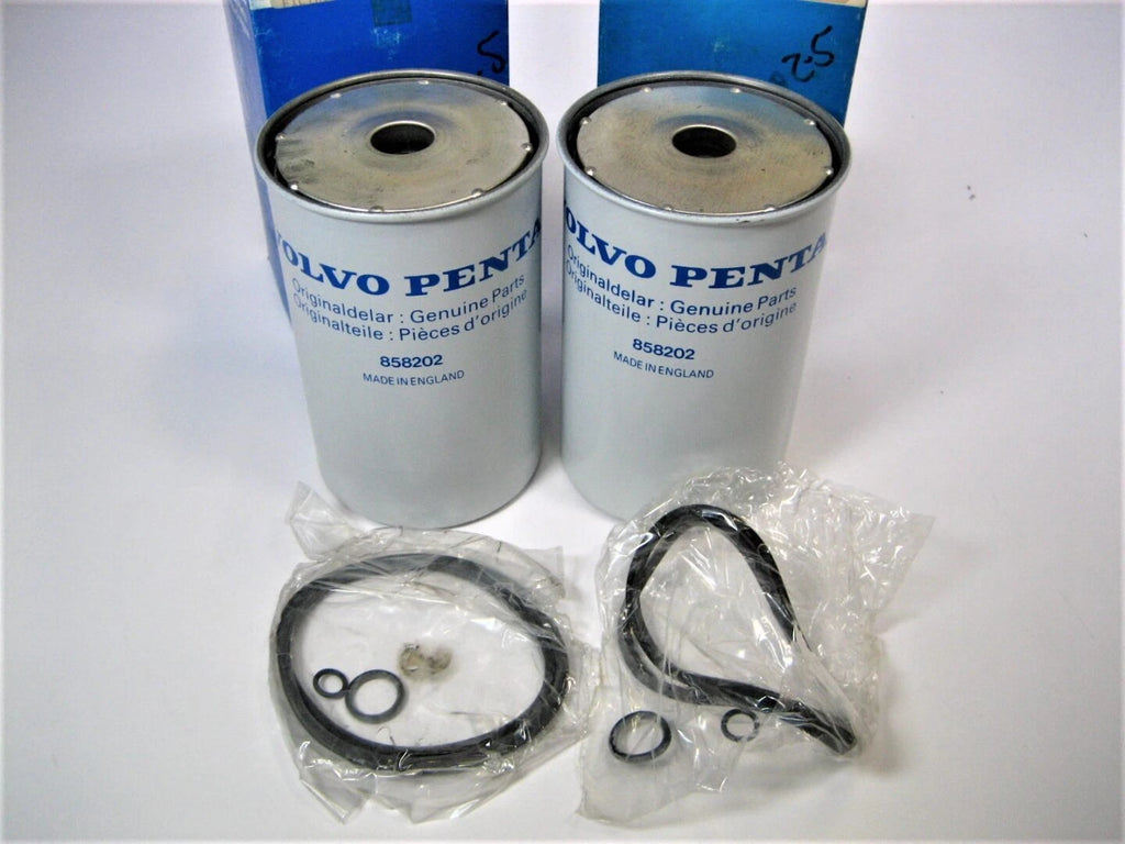 2X Fuel Filters for Volvo Penta D/MD Series Diesel Engine (OEM 858202)