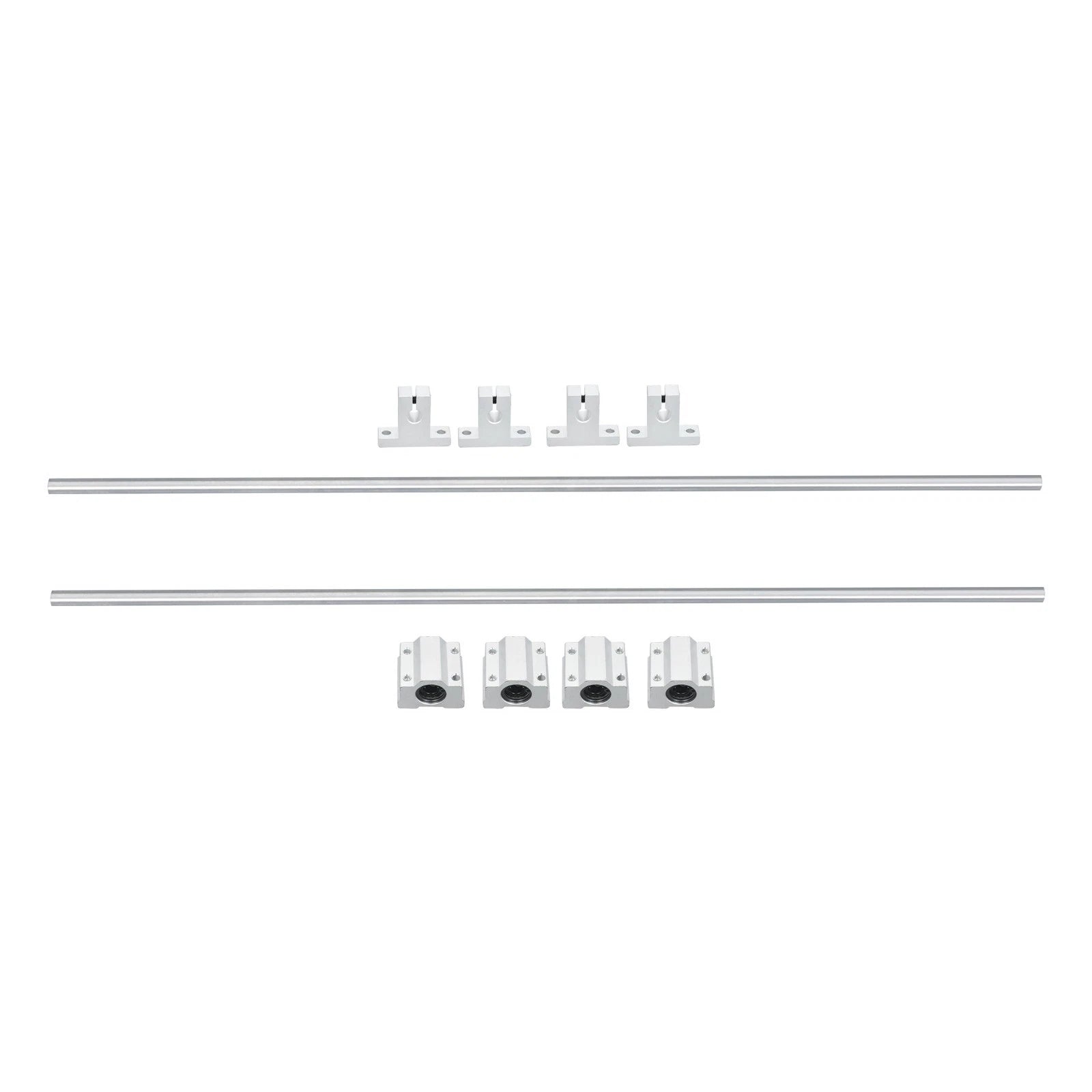 Set of 4 Linear Motion Rods with Bearings for Universal Applications