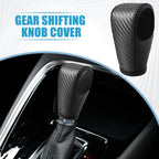 Gear Shifting Knob Cover for Honda HR-V PU Leather Carbon Fiber (2016-2023)