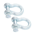 Set of 2 Heavy Duty 1" D-Ring Bow Shackles WLL 8.5 Tons