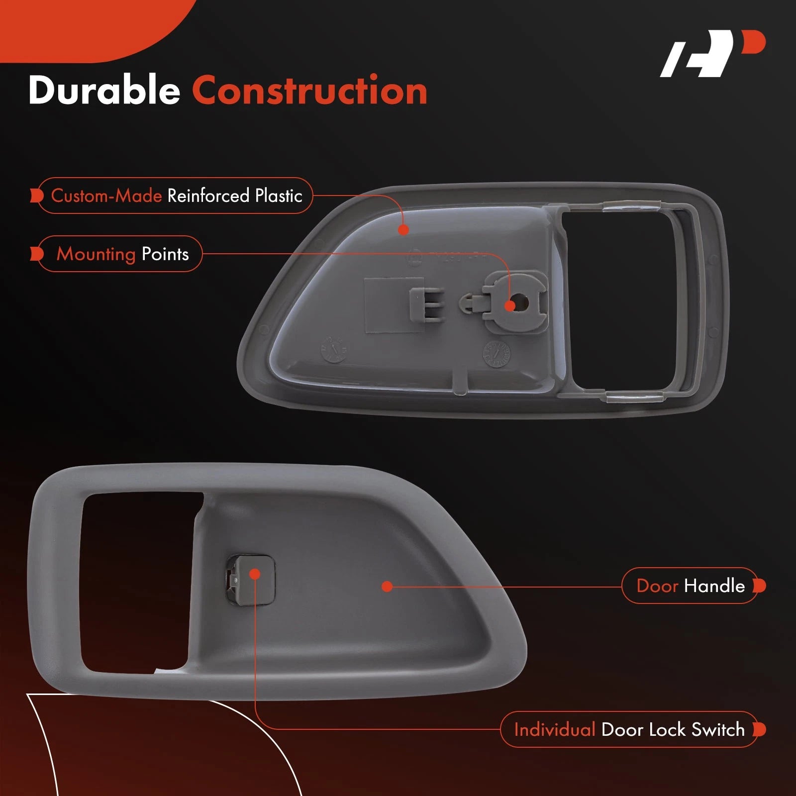 Front/Rear Interior Door Handle Set for Toyota Tundra (2004-2006)