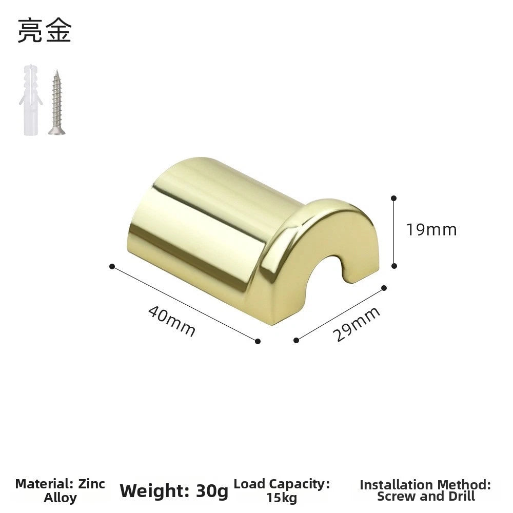 Zinc Alloy Wall Hook for Hanging Clothes Bags Hats (Nordic Style)