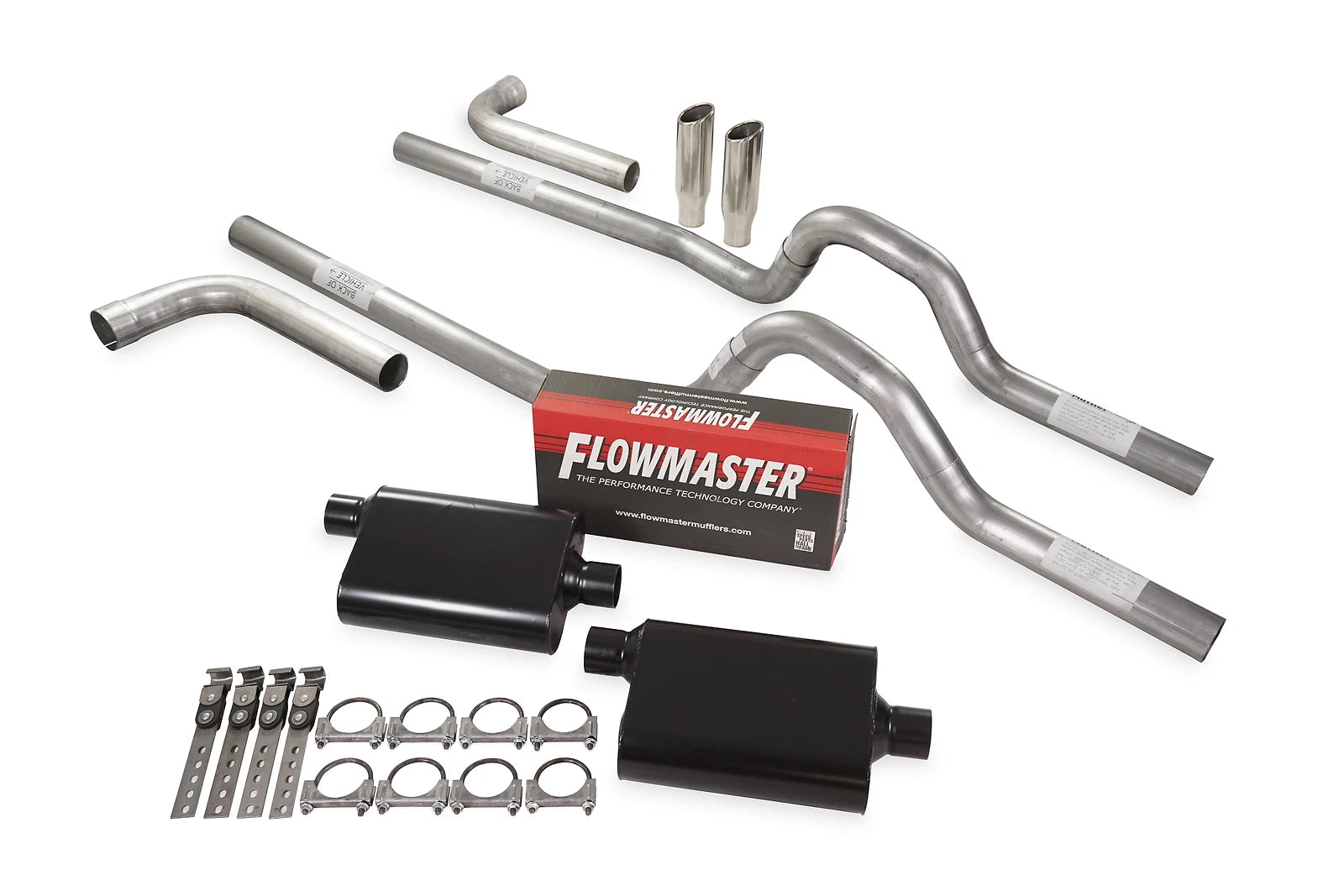 Dual Exhaust Kit 2.5" Flowmaster Super 44 for Ford F-Series (1973–1979)