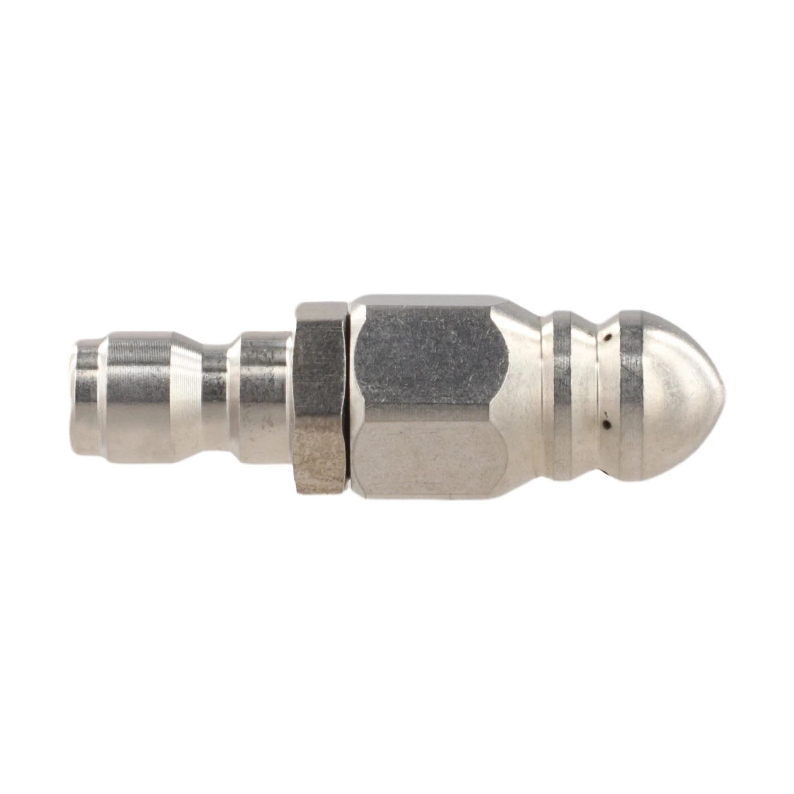 Set of 2 Stainless Steel High Pressure Sewer Jet Nozzles for Drain Cleaning