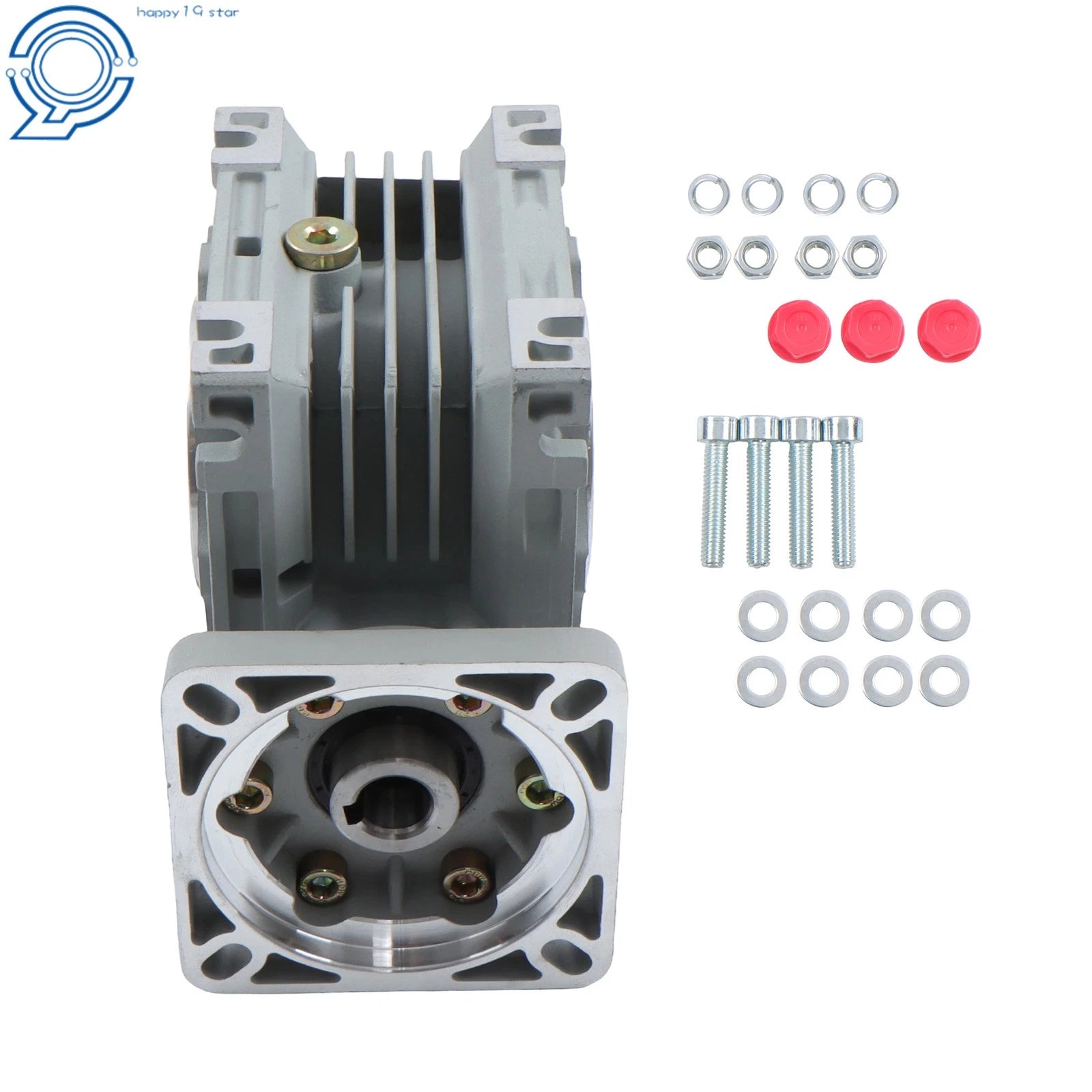 Worm Gearbox RV40 for Nema34 Stepper Motor (20:1 Ratio)
