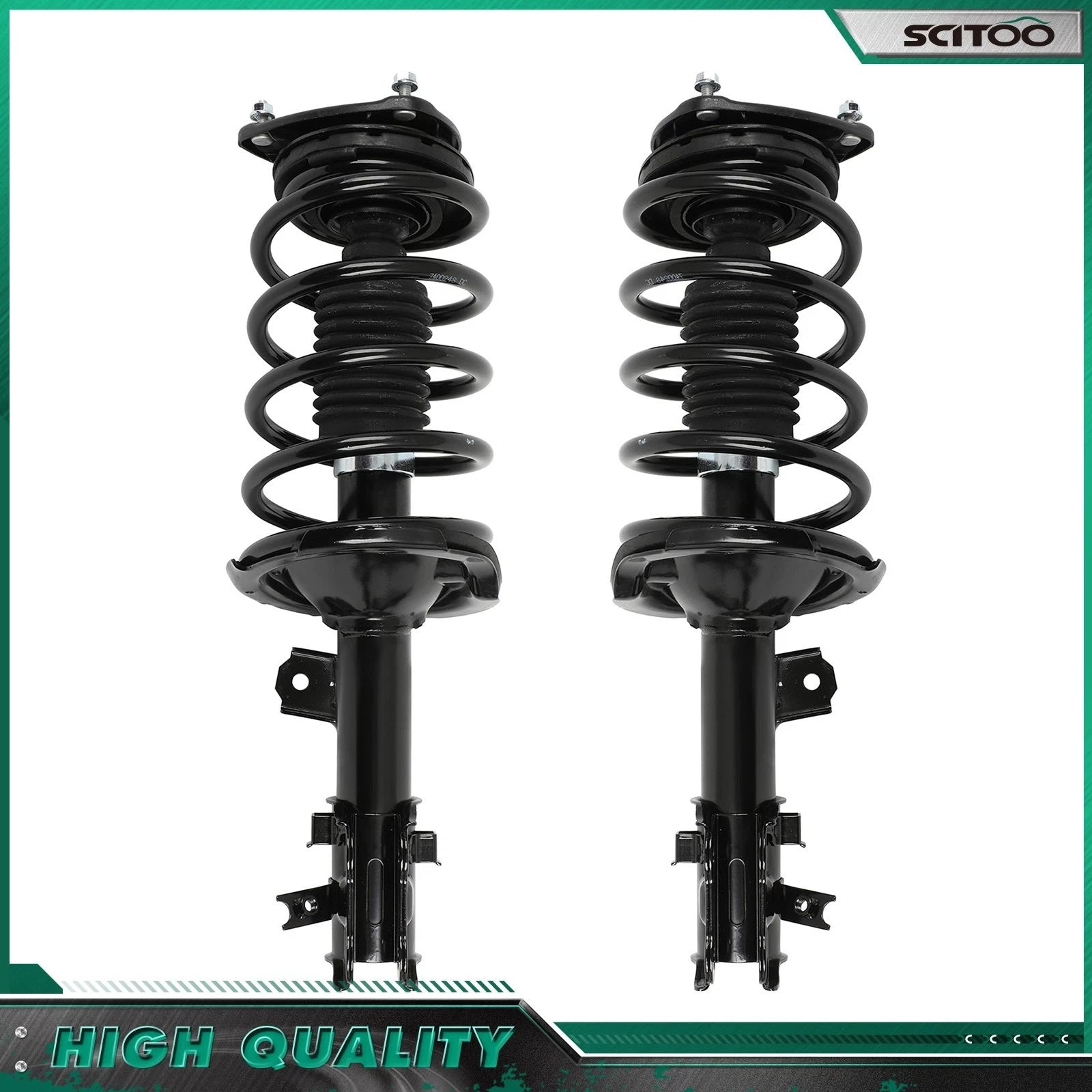 Front Complete Struts Shocks with Springs Assemblies for Kia Rio (2006–2011)