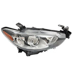 Headlight Assembly Halogen Black Clear for Mazda 6 (2014–2017) Right Side