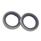2Pcs Prop Shaft Oil Seal for Johnson Evinrude Outboard (330137, 0330137)