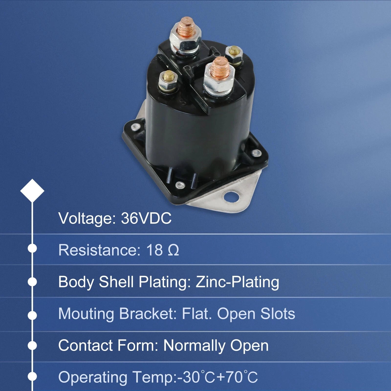 Set of 5 Solenoids for Club Car DS Golf Cart (1976–1998)