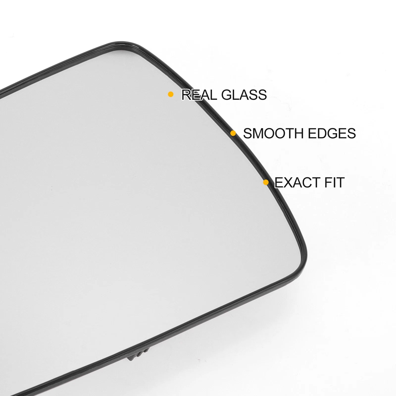 Heated Left Side White Mirror Glass for KIA Sorento (2009–2014)