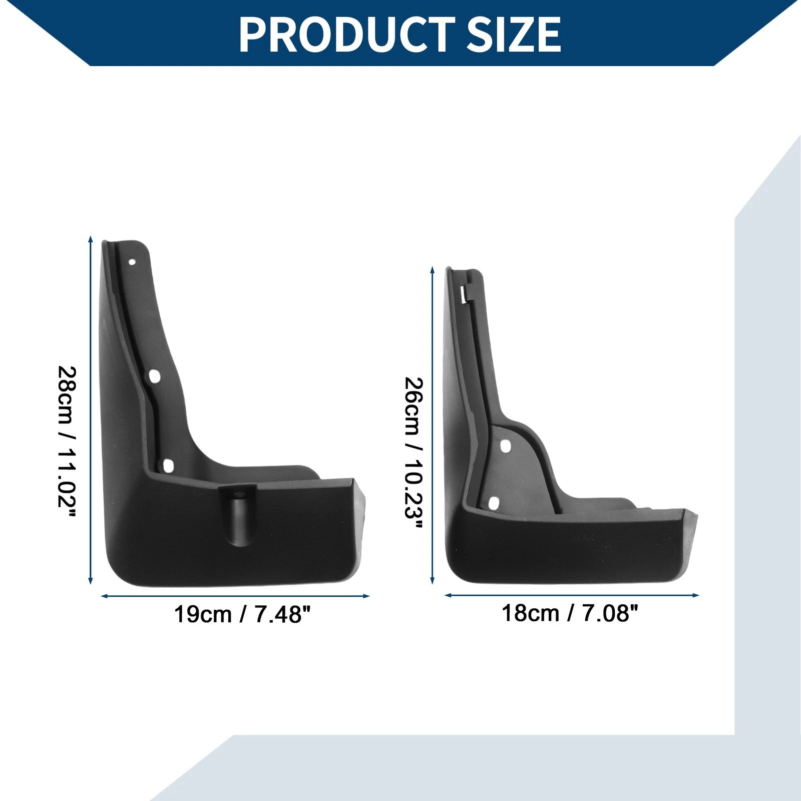 Set of 2 Mud Flaps Splash Guards for Hyundai Sonata 1.5T (2024)