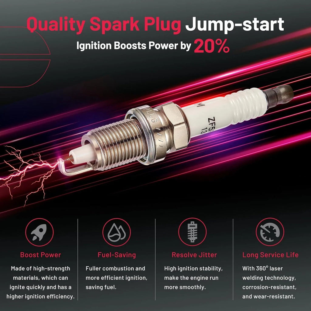 6X Ignition Coils + 6X Spark Plugs for Dodge Chrysler 3.5L 4.0L