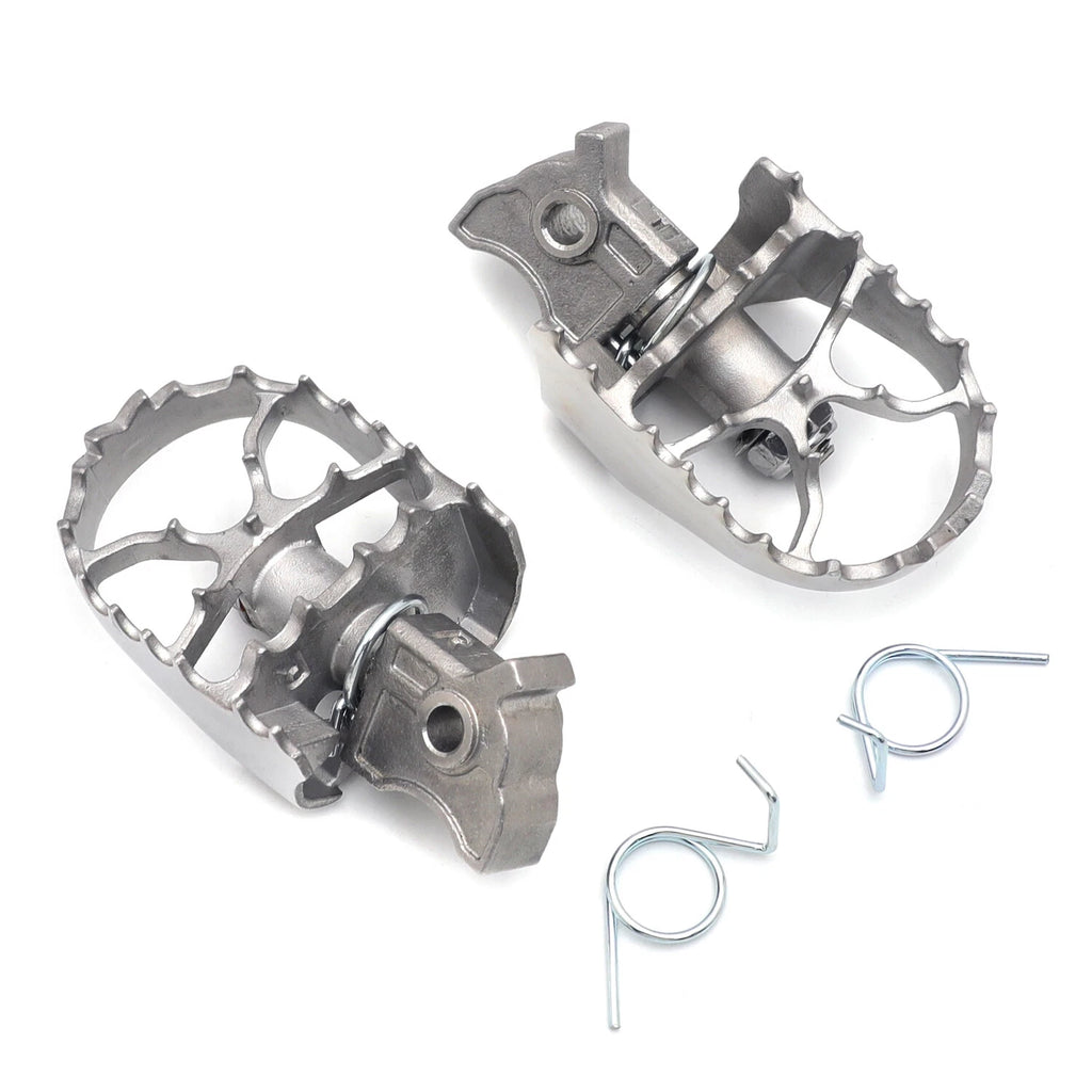 Heavy Stainless Steel Foot Pegs for BMW R1200GS ADV (2013–2014) & F650GS G650GS (2000–2012)