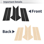 6 Pcs Door Pillar Window Trim for Mazda CX-30 (2020–2024) Black