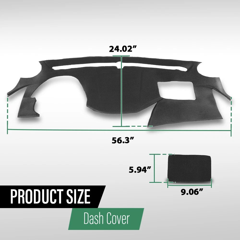 Dashboard Cover for Hyundai Sonata (2011–2014) - Soft TPE Black Overlay