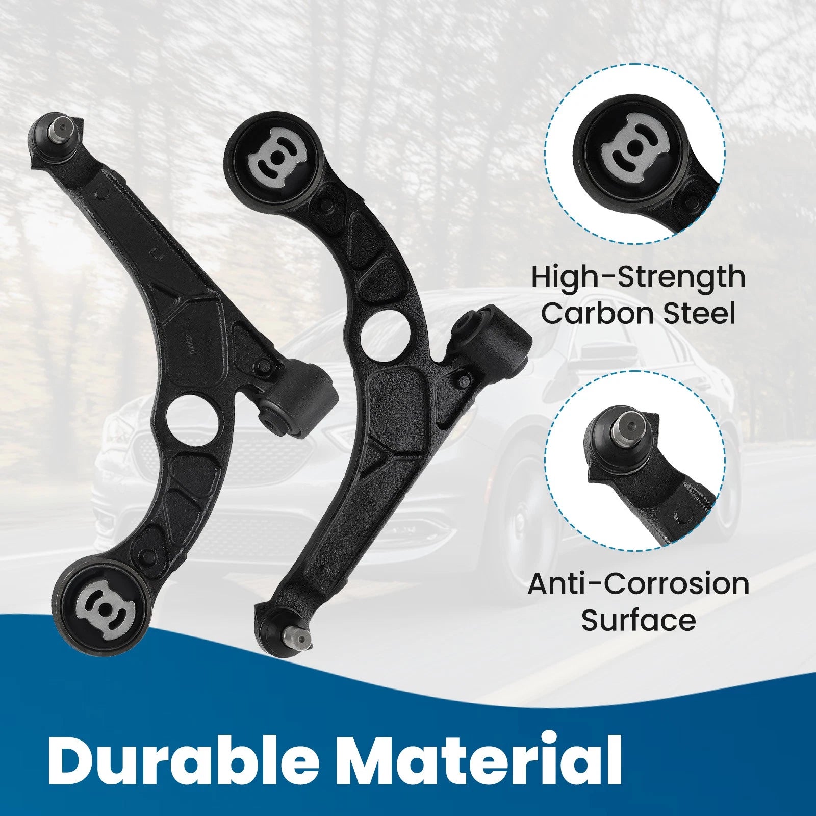 Set of 2 Control Arm Assembly for Chrysler 200 Dodge Dart (2013–2017)