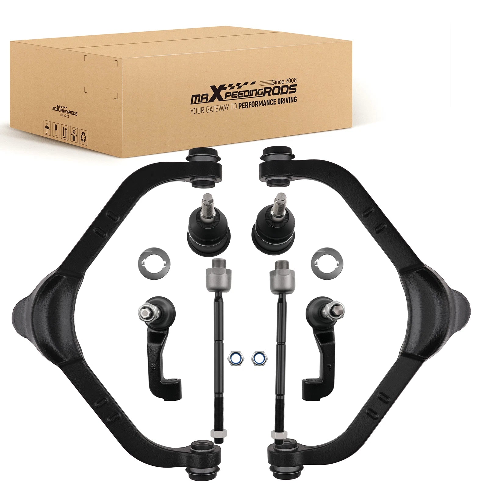 Front Upper Control Arms & Inner Outer Tie Rod for Jeep Liberty (2002–2004) 572445AA