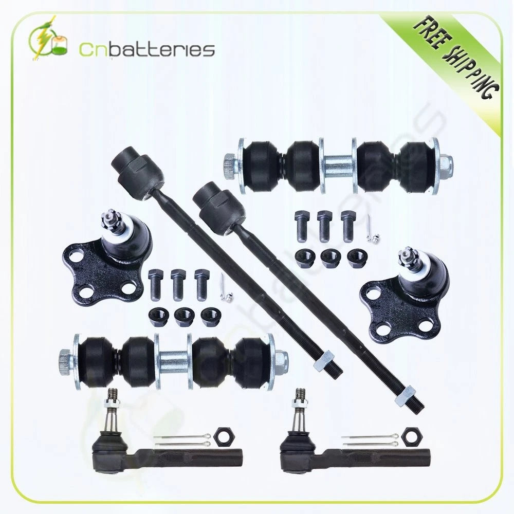 Set of 8 Ball Joints Tie Rod Ends Sway Bar for Chevrolet Classic (2004–2005)