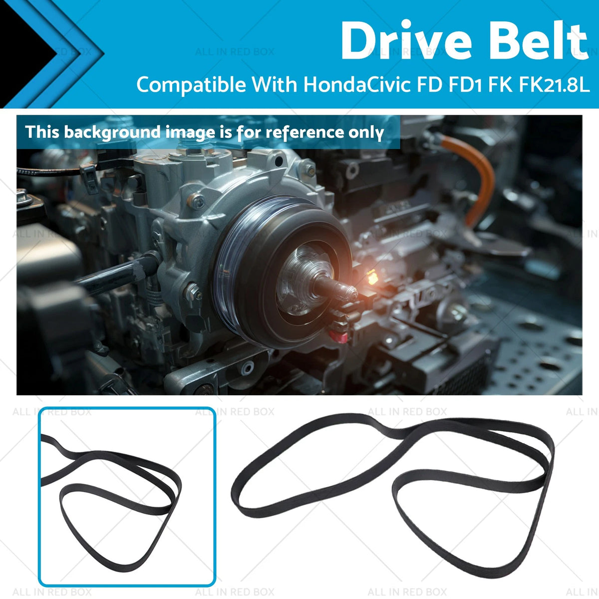 Drive Belt for Honda Civic FD FD1 FK FK2 (2006–2012) 1.8L R18A2 SOHC