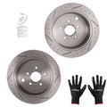 Rear Brake Rotors Kit for Subaru Forester Impreza Legacy Outback WRX BRZ (S31509)