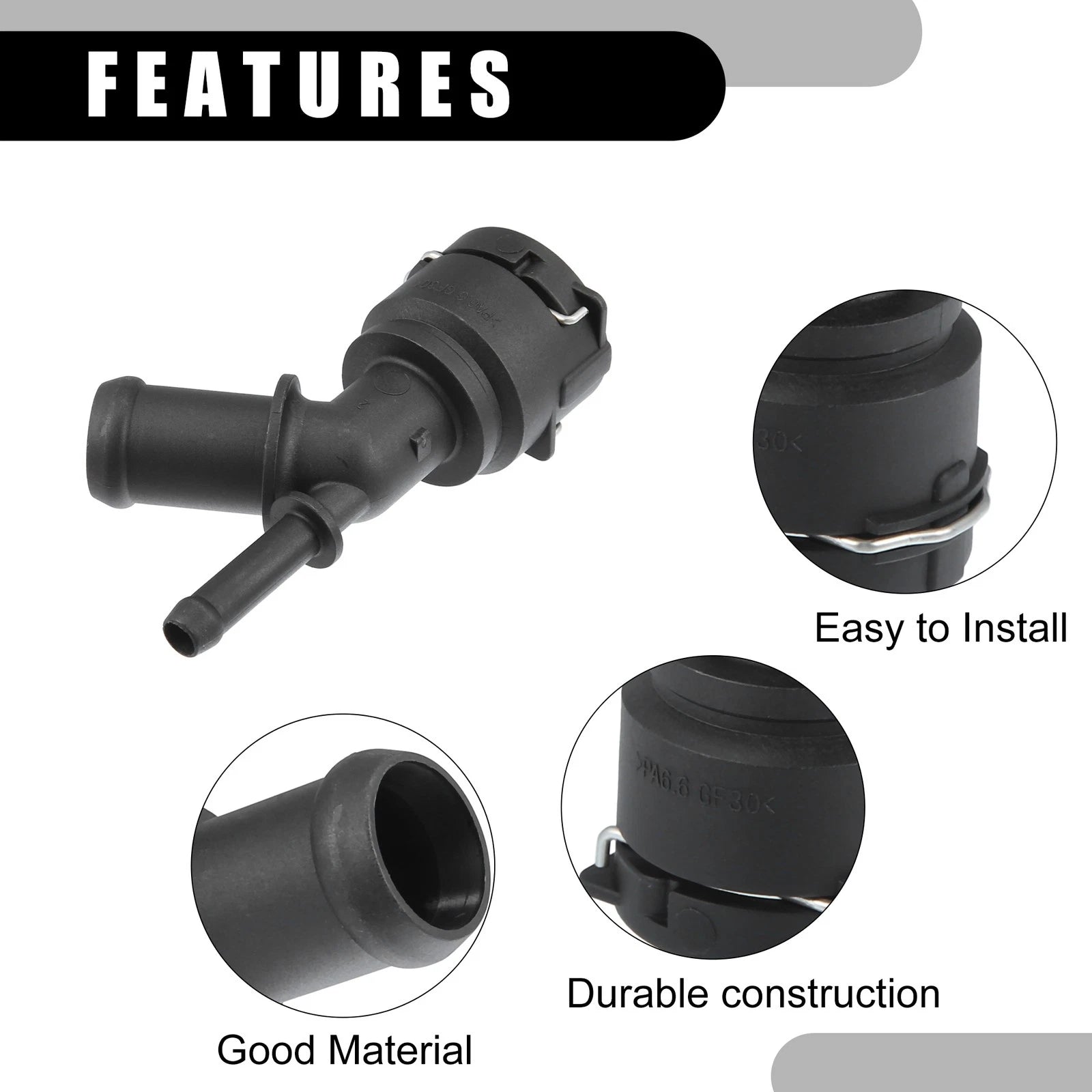 Car Heater Hose Connector Pipe for Volkswagen Beetle (2006–2010) No.1J0122291B