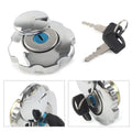Gas Fuel Tank Cap Cover Locking W/ 2 Keys for Motorcycle Motorbike ATV