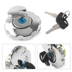 Gas Fuel Tank Cap Cover Locking W/ 2 Keys for Motorcycle Motorbike ATV