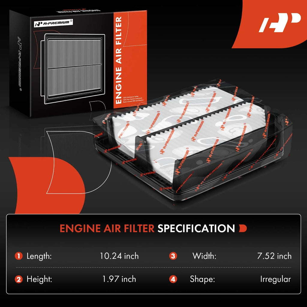 2X Engine Air Filter for Honda CR-V (2010-2011)