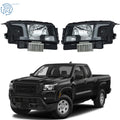 Headlight Set for Nissan Frontier (2022–2023) Halogen Black