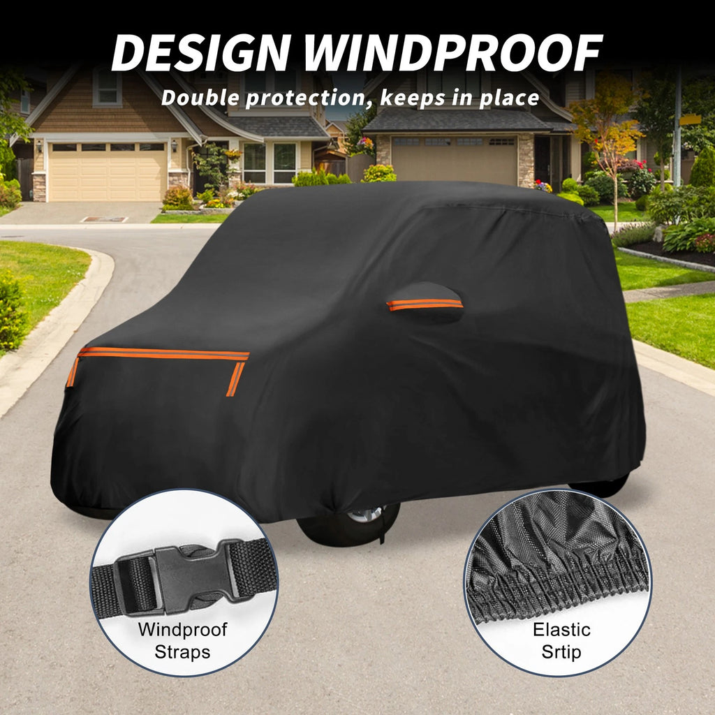 Waterproof Car Cover for Mitsubishi eK (2013–2023) - Aluminum Film, Zipper