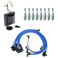 Set of 8 Hitachi Ignition Coils & NGK V-Power Spark Plugs for C10 Jimmy (1973–1991)