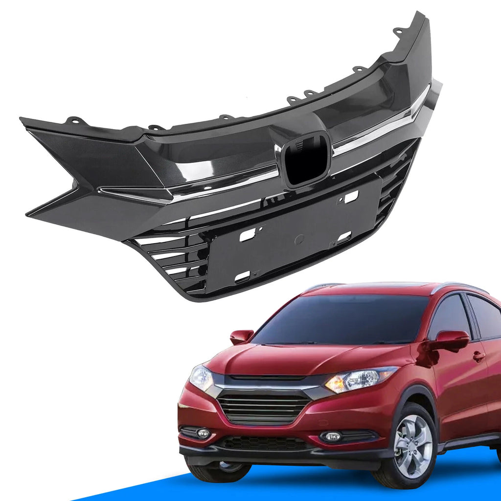Front Upper Grille with Chrome Trim for Honda HR-V (2016–2018)