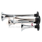 4 Trumpet Air Horn Kit for Car Truck with 12V Compressor Tank Gauge